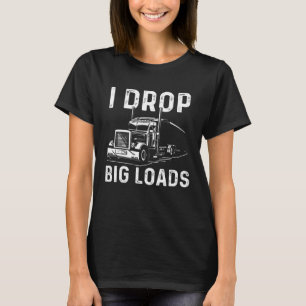 Trucker Men Women Big Rig Trucking Truckin' Road L T-Shirt