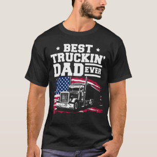 Trucker Men Women Big Rig Trucking Truckin' Road L T-Shirt