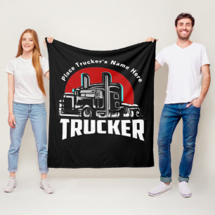 Trucker Personalised Gift Blanket