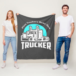 Trucker Personalised Gift Blanket
