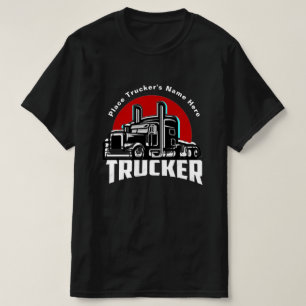 Trucker Personalised  Gift T-Shirt