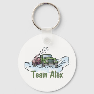 Trucker Tees and Gifts Team Alex Key Ring