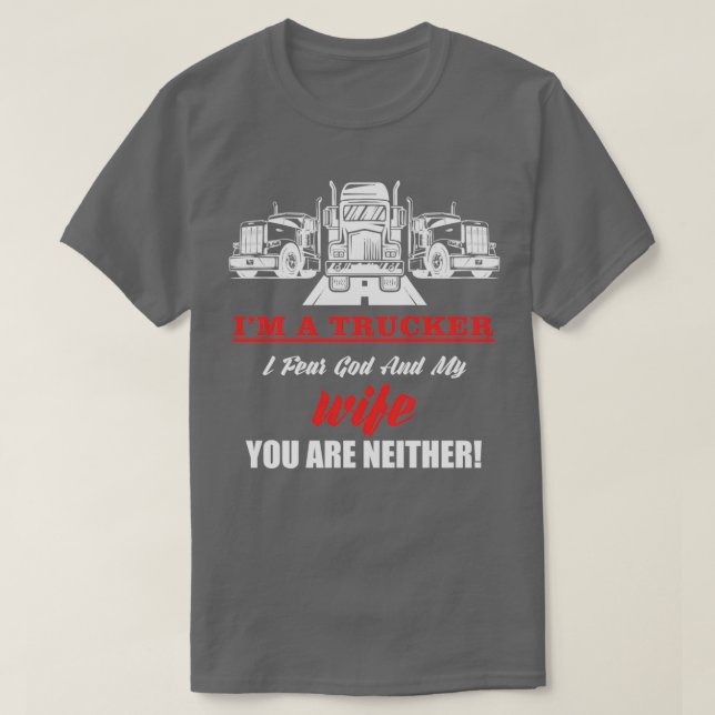 Trucker Truck Driver Navigator Carrier Transporter T-Shirt (Design Front)