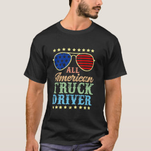 Trucker Truck Driver Trucking Gift Dad Mum Men Wom T-Shirt