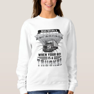 Trucker Truck Driver Trucks Lorry Funny Gift Idea Sweatshirt