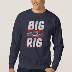 Trucker Truck Driver Vintage Big Rig Sweatshirt
