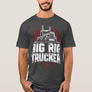 Trucker Truck Driver Vintage Big Rig Trucker T-Shirt