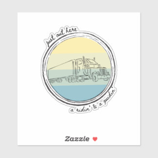 Trucker, Truck driving, semi truck, sunset