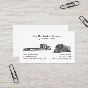 Trucker Trucking Business Card