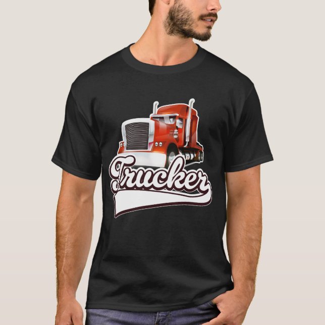 Trucker vintage logo T-Shirt (Front)