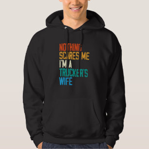 Trucker Wife Husband Truck Driver Truck Driving La Hoodie