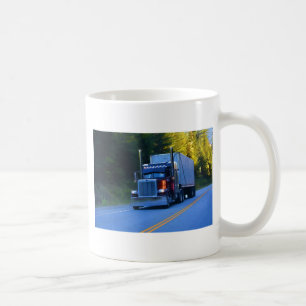 Truckers, Big Rig Cargo Truck Art Coffee Mug