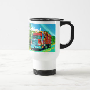 Truckers Big Rig Logging Truck Coffee Mug