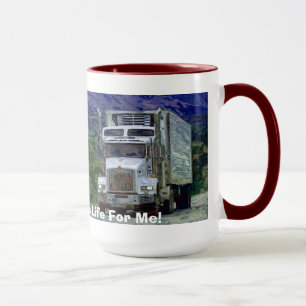 TRUCKERS BIG RIG TRUCK STOP COFFEE MUGS
