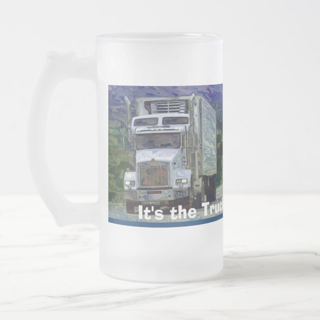 TRUCKERS BIG RIG TRUCK STOP COFFEE MUGS (Left)