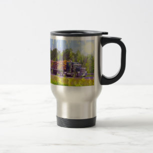 TRUCKERS BIG RIG TRUCK STOP DRINKING MUGS