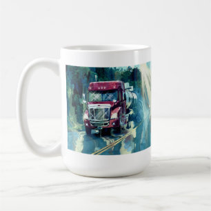 TRUCKERS BIG RIG TRUCK STOP DRINKING MUGS