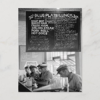 Trucker's Cafe, 1940 Postcard