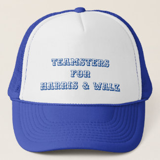 Trucker's cap for "Teamsters for Harris & Walz"