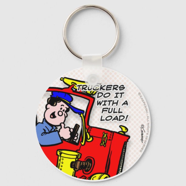 Truckers Do It Key Ring (Front)