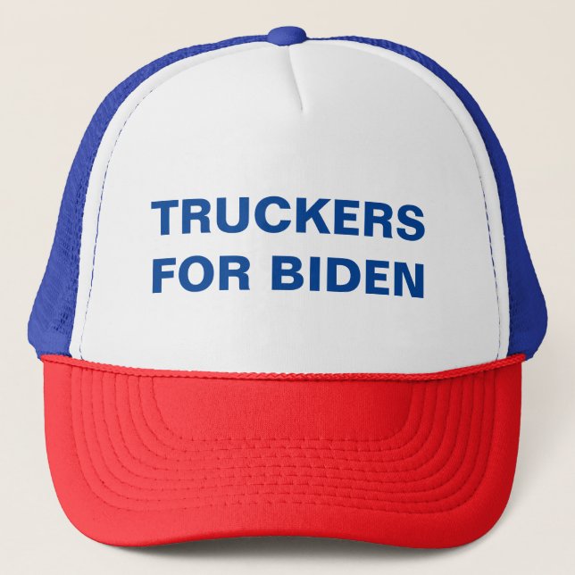 TRUCKERS FOR BIDEN - Trucker Hat (Front)