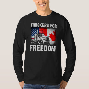 Truckers For Freedom Convoy 2022 Let's Go Truckers T-Shirt