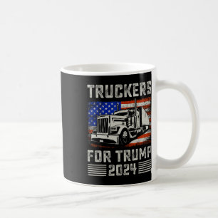 Truckers For Trump American Flag - Trump Vintage F Coffee Mug