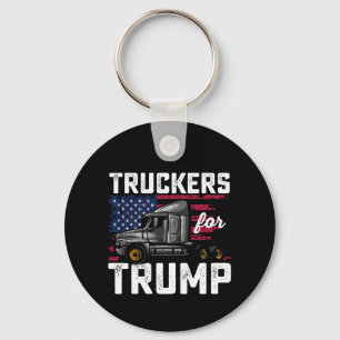 Truckers For Trump Presidential Election Vintage Key Ring