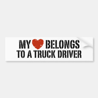 Trucker's Girl Bumper Sticker