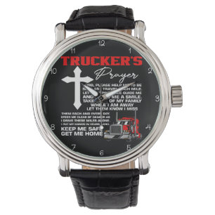 Trucker's Prayer: Cross, Safe Home Watch