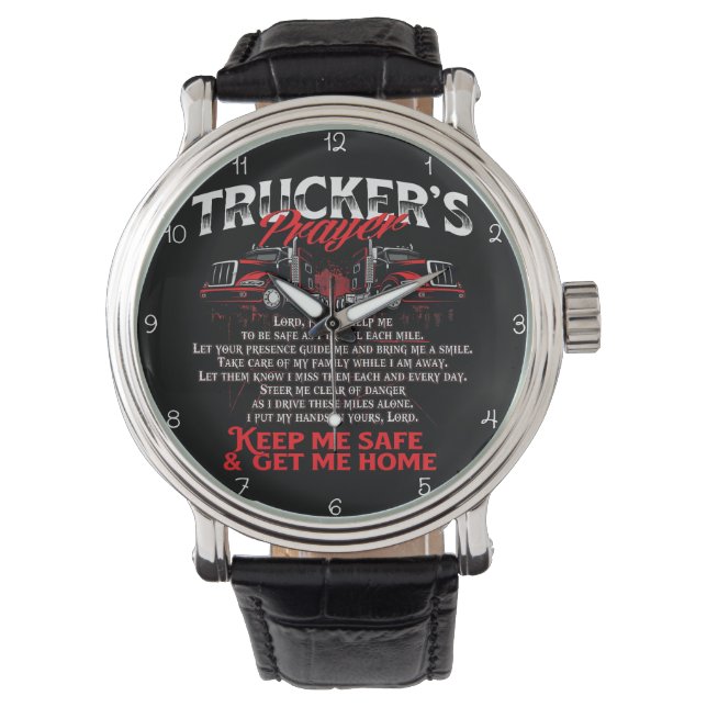 Trucker's Prayer: Keep Me Safe Watch (Front)
