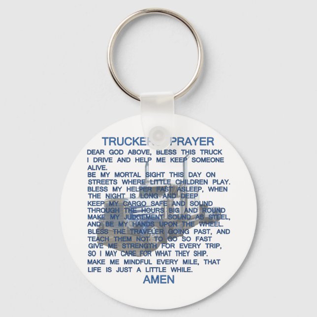 Truckers Prayer Key Ring (Front)