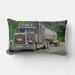 Truckers Tanker Lorry Heavy Transport Gift 2 Lumbar Cushion