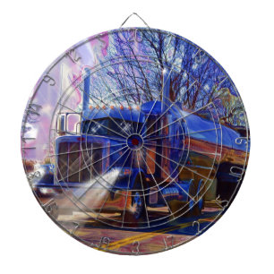 Truckers Tanker Lorry Heavy Transport Gift Dartboard
