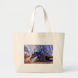 Truckers Tanker Lorry Heavy Transport Gift Large Tote Bag