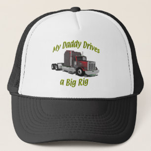 Truckers - Teamsters - Maroon Big Rig - Dad Trucker Hat
