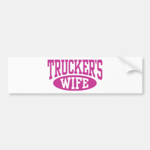 Trucker's Wife Bumper Sticker