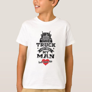 Truckers Wife Truck Driver Girl Truckers Love Gift T-Shirt