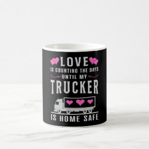 Truckers Wife Trucker Wife Love Truck Funny Gift Coffee Mug