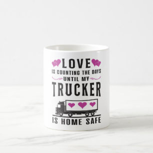 Truckers Wife Trucker Wife Love Truck Gift Idea Coffee Mug