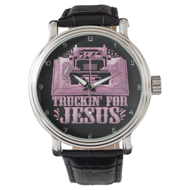 Truckin' For Jesus: Pink Faith Watch (Front)