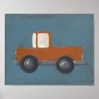 Truckin' Nursery Art Poster