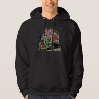 Truckin Santa - Basic Hooded Sweatshirt