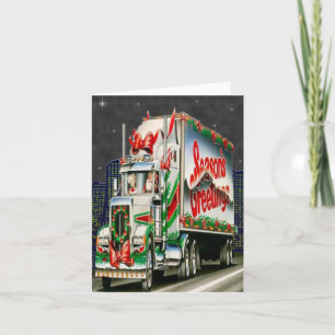 Truckin Santa - Note Card