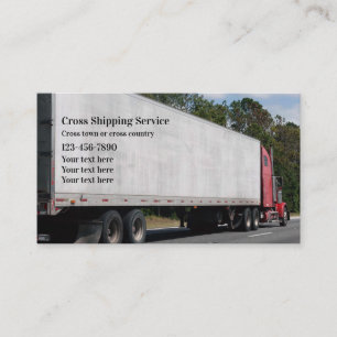 Trucking And Shipping Truck Driver Business Card