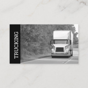 Trucking And Shipping Truck Driver Business Card