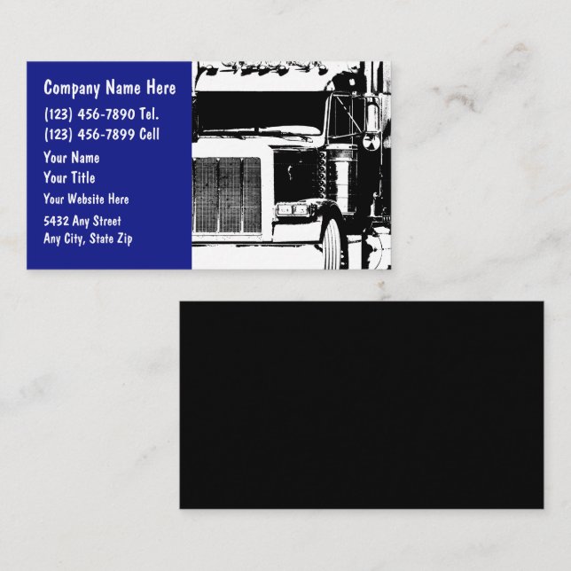 Trucking Business Card (Front/Back)