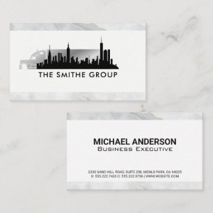 Trucking City Skyline Business Card