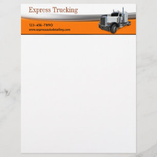 Trucking Company Custom Letterhead