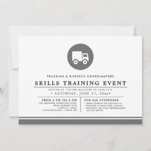 Trucking + Dispatch Training Event Minimal Invitation